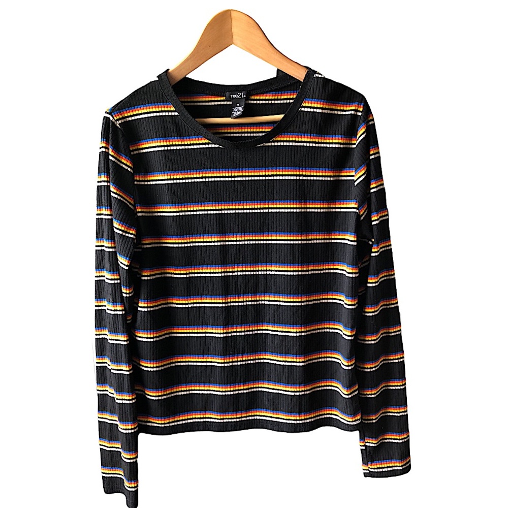 Vintage Rue 21 Striped Top